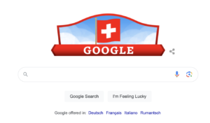 Google Doodle for swiss national day